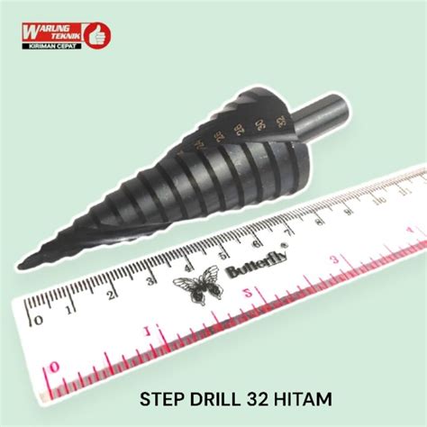 Jual STEP DRILL MATA BOR PAGODA KERUCUT TITANIUM 32MM Shopee Indonesia