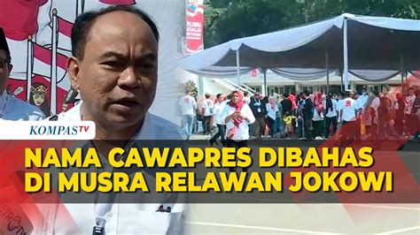 Deretan Nama Cawapres Yang Akan Dibahas Di Musra Relawan Jokowi Mahfud