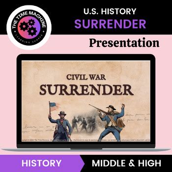 U.S. History Slides: Civil War Surrender by The Time Machine | TPT