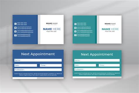 Creative Appointment Cards Design Graphic by VMSIT · Creative Fabrica