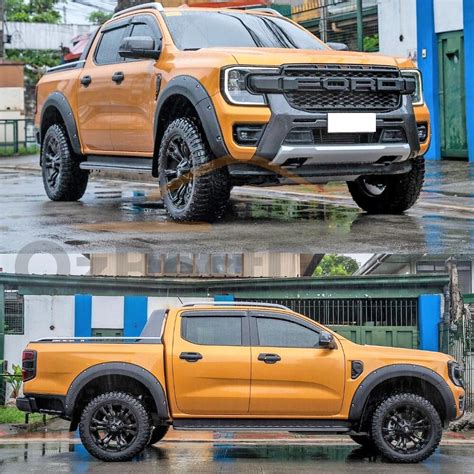 Matte Black Ps Style T9 Fender Flares Suits Ford Ranger Next Gen 2022
