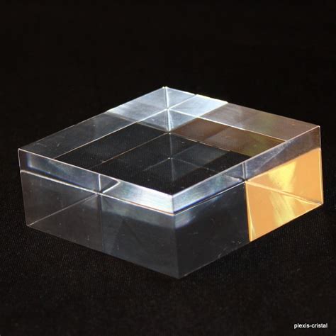 Acrylic Base Plexiglass 100x100x30mm Mineral Display