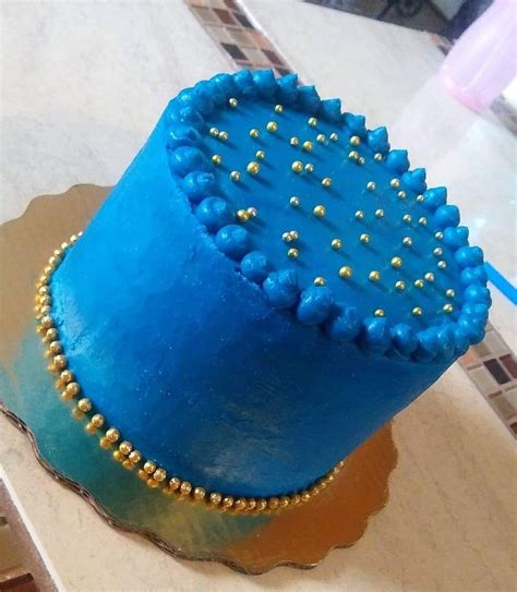 Pastel De Buttercream Azul Cake Food Desserts