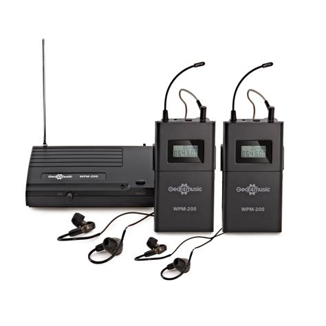 Wireless In Ear Monitor System Pack By Gear4music 2 Receivers At