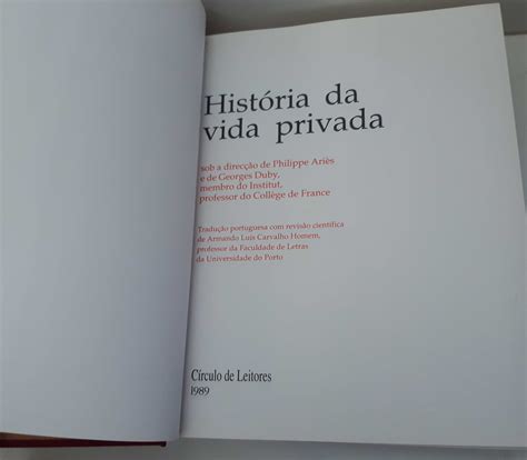 5 Livros Volumes Ed Luxo História da Vida Privada Círculo de Leitores