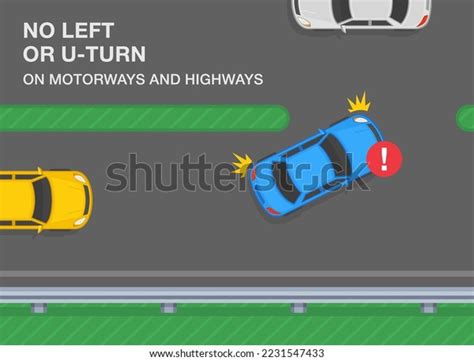 Traffic Rules On Highway Speedway Motorway Stock Vector Royalty Free