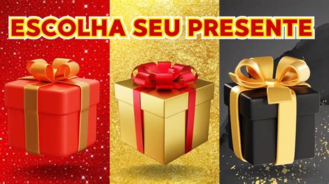 ESCOLHA SEU PRESENTE Choose Your Gift 3 Gift Box Challenge ELIGE