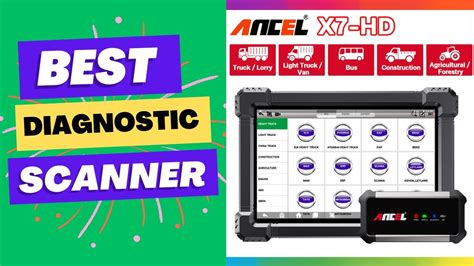 ANCEL X7 HD Heavy Duty Truck Diagnostic Tool YouTube