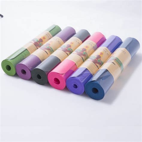 6mm Custom Printed Eco Friendly Anti Fatigue Yoga Exercise Matt TPE