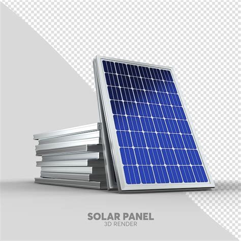 Premium Psd Solar Panel D Realistic Render Isolated