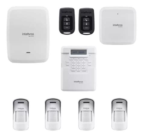 Kit Intelbras Residencial Amt 8000 Alarme Sem Fio Completo