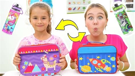 Ruby Bonnie School Lunchbox Switch Up Challenge Youtube