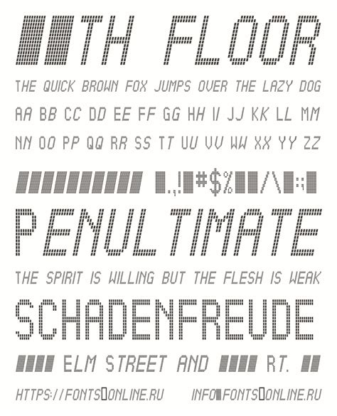 11th floor font