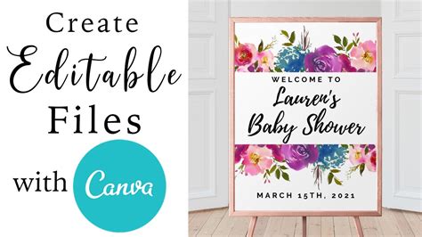 How To Create Editable Digital Products To Sell On Etsy For Passive Income Using Canva Youtube