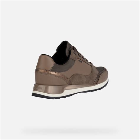 Geox New Aneko B Abx B Waterproof Shoes Taupe Woman Geox