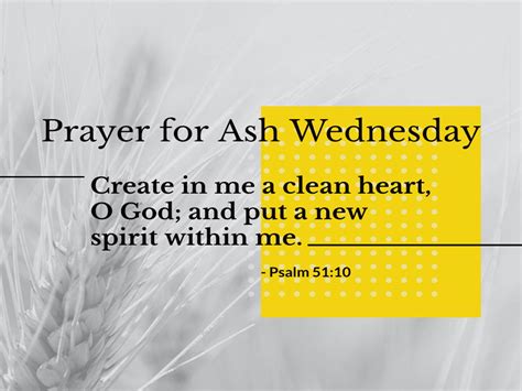 Prayer for Ash Wednesday