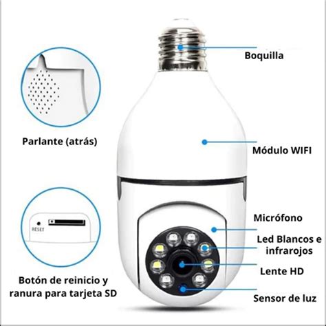 Ripley C Mara Seguridad Foco Wifi Inteligente Full Hd