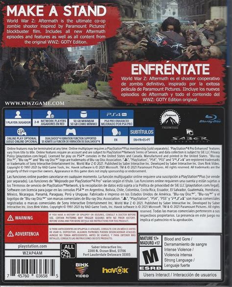 World War Z Aftermath Cover Or Packaging Material Mobygames