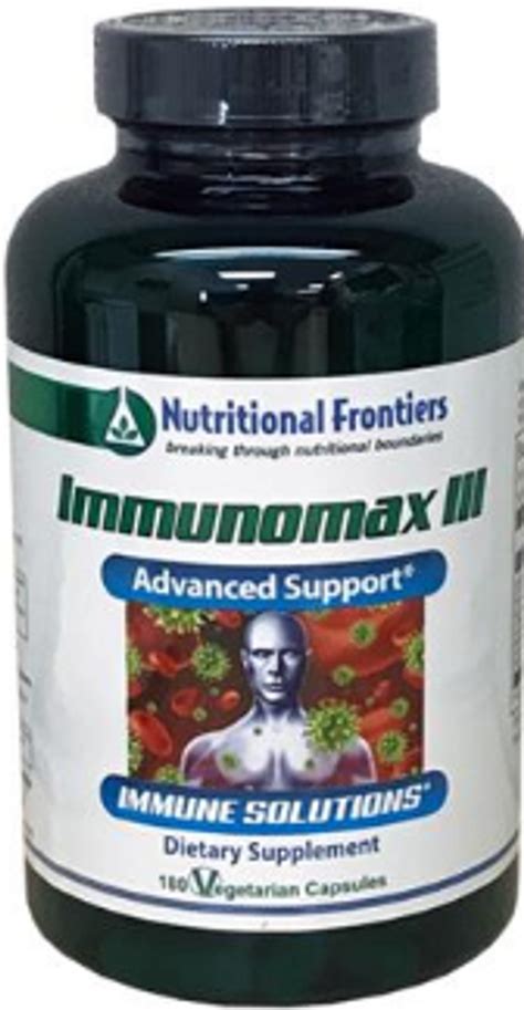 Immunomax By Nutritional Frontiers Immune Support Supplements Help