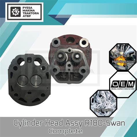 Cylinder Head Assembly Assy For R180 Swan Complete Water Cooled