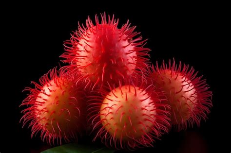 Premium Ai Image Rambutan Fruit Isolated On White Background