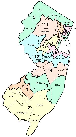 Nj Congressional District Map United States Map