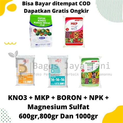 Jual Kno Putih Mkp Pak Tani Boron Npk Magnesium Sulfat Paket