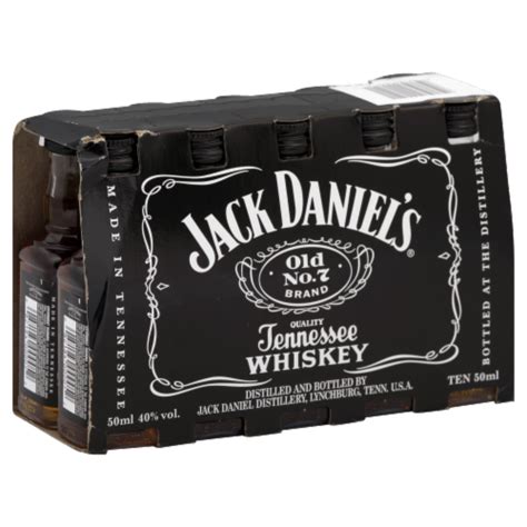 Jack Daniel S Old No 7 Tennessee Whiskey 10 Bottles 50 ML Frys