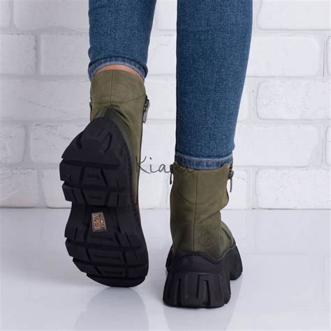 Дамски боти в зелено | Kiara Обувки