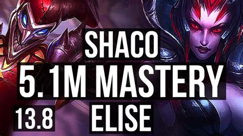 Shaco Vs Elise Jng M Mastery Games Legendary