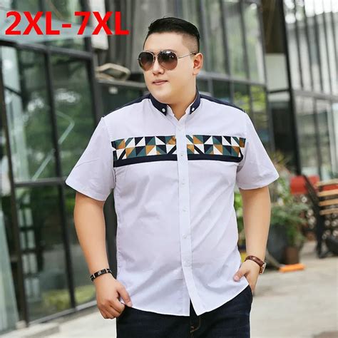 2018 new Plus size 9XL 8XL 7X 6XL 5XL Brand Clothing Short Sleeve Shirt ...