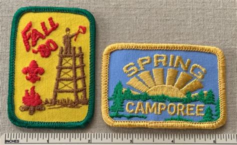 2 Vintage Fall And Spring Camporee Boy Scouts Of America Patches Bsa Event Camp £1410 Picclick Uk