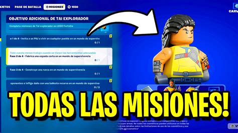 SKIN GRATIS DE LEGO COMO COMPLETAR TODAS LAS MISIONES DE TAI