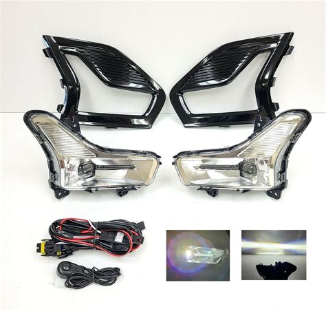 LEDIN LED Fog Light Set For 2019 2020 Ford Fusion Switch Wire Bezel