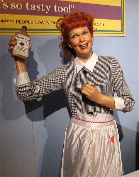 Lucille Ball, at the Hollywood Wax Museum (photo)