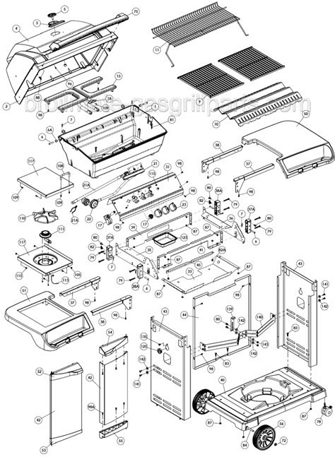 Replacement Parts For Broil Mate Bbq Grill Model 1155 54