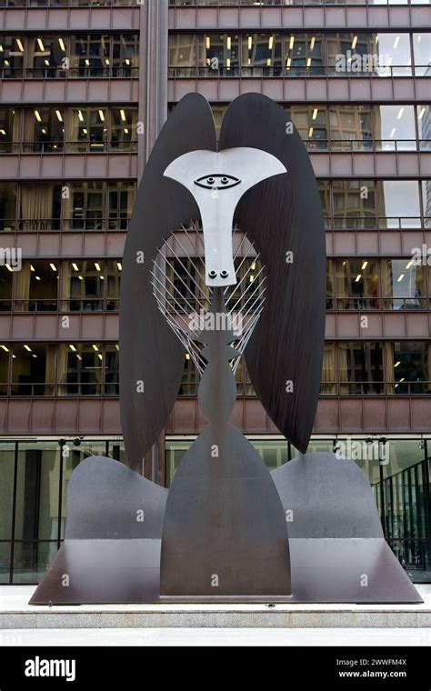 Chicago Illinois Picasso Sculpture Daley Plaza Stock Photo Alamy