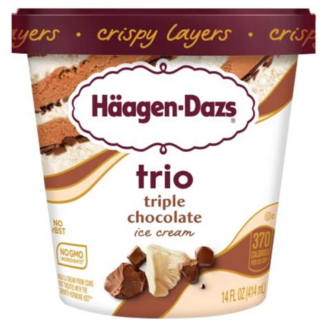 Haagen Dazs Trio Triple Chocolate Ice Cream 14 Fl Oz King Soopers