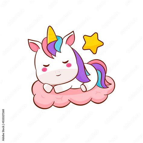 Cute Magical Pegasus Unicorn Cartoon Cute Magical Unicorn Cartoon