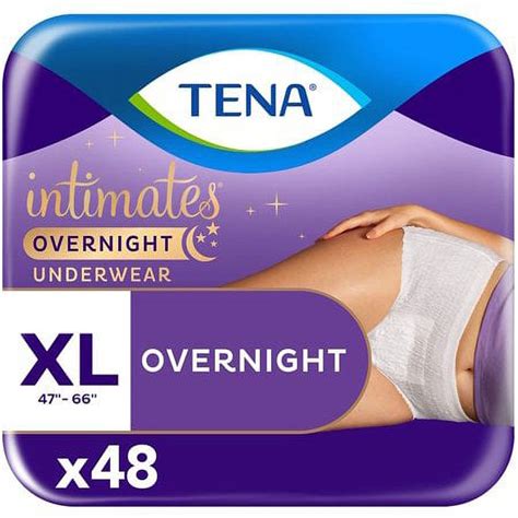 Tena Incontinence Underwear For Women For Overnight Xlarge 48 Count