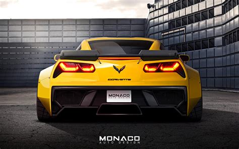 Widebody C7 Corvette Z06 Rear By Monacoautodesign On Deviantart