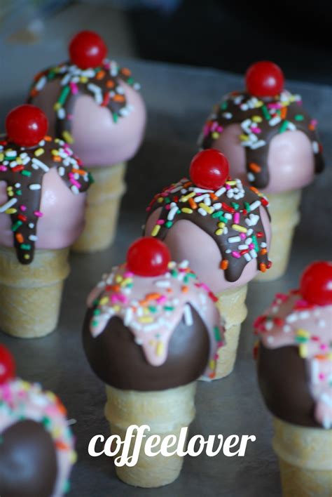 Mini Ice Cream Cone Cake Pops