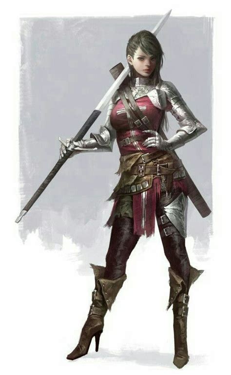 Female Fighter Knight Pathfinder Pfrpg Dnd Dandd D20 Fantasy Concept