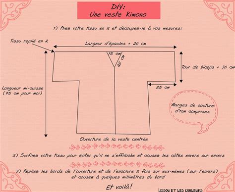 Lissou Et Les Couleurs DIY Une Veste Kimono