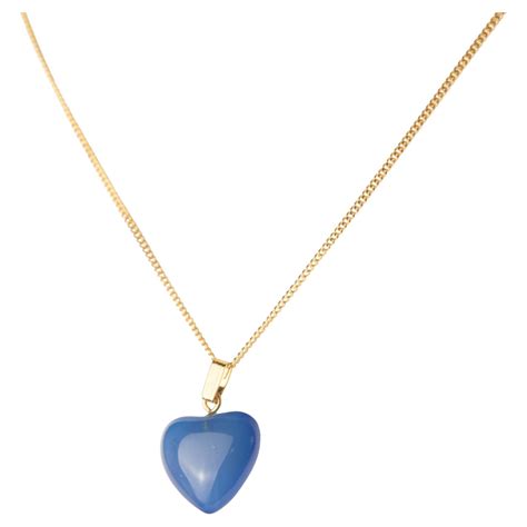 Intini Jewels Natural Quartz Heart Pendant Gold Plate Chain Love