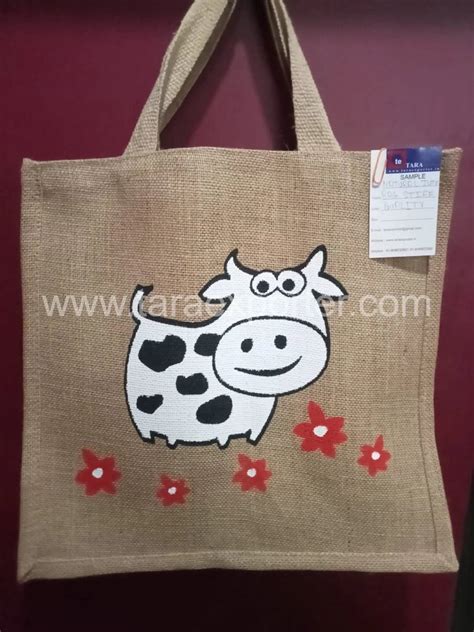 Printed Te Stiff Quality Natural Jute Bag At Rs Piece In North