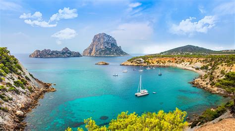 Fonds d ecran Espagne Île Yacht Côte Ibiza Balearic archipelago