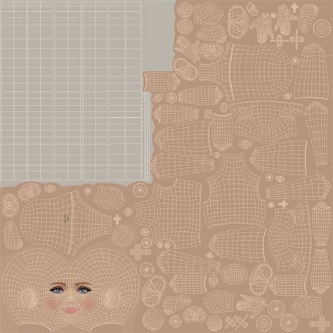 Nude Barbie Dolls Collection 3D Model 129 3ds Fbx Obj Ma Max C4d Free3D