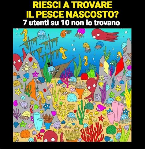 Riesci A Trovare Il Pesce Nascosto Persone Su Non Ci Riescono