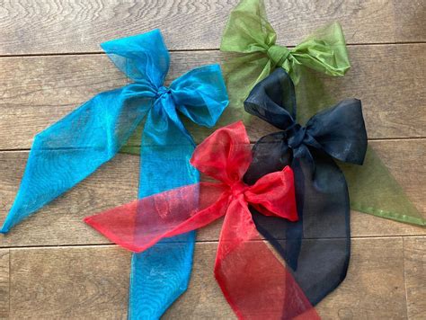 Organza Satin Droopy Hair Ribbon Big Floppy Ribbon Luxury Hair Etsy